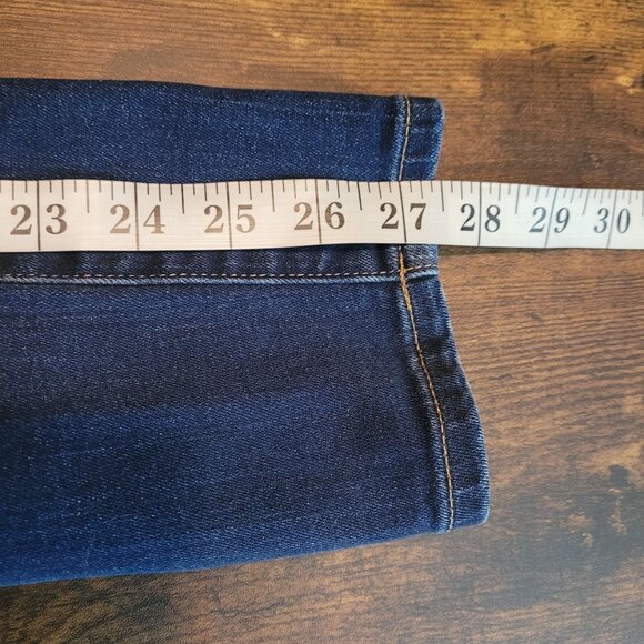 J Crew Jeans Size 28 Low Rise Skinny Dark Wash Stretch Denim - Picture 8 of 10